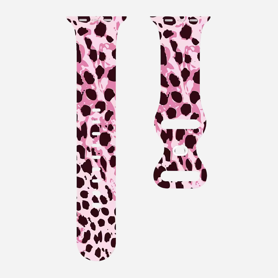 Apple Watch Armband Leopard Style-Design – Silikon Ersatzband 49–41 mm