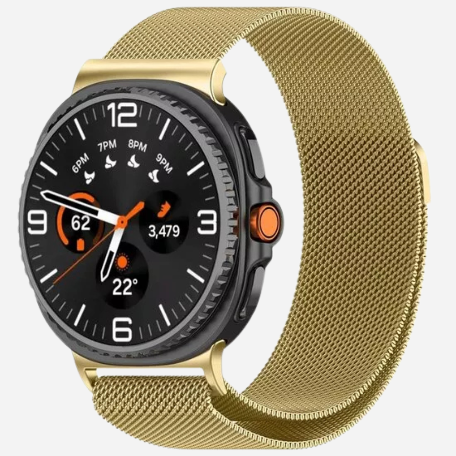 Bandkult Galaxy Watch 8 Classic Milanese Armband Armband (Gold)
