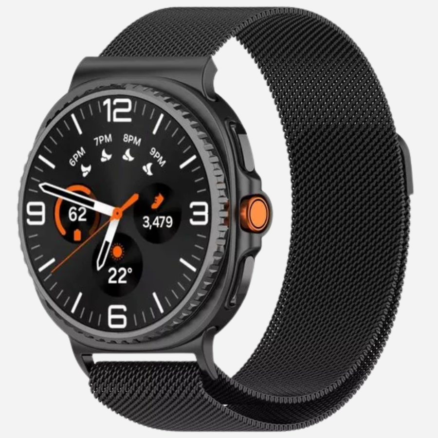 Bandkult Galaxy Watch 8 Classic Milanese Armband Armband (Schwarz)