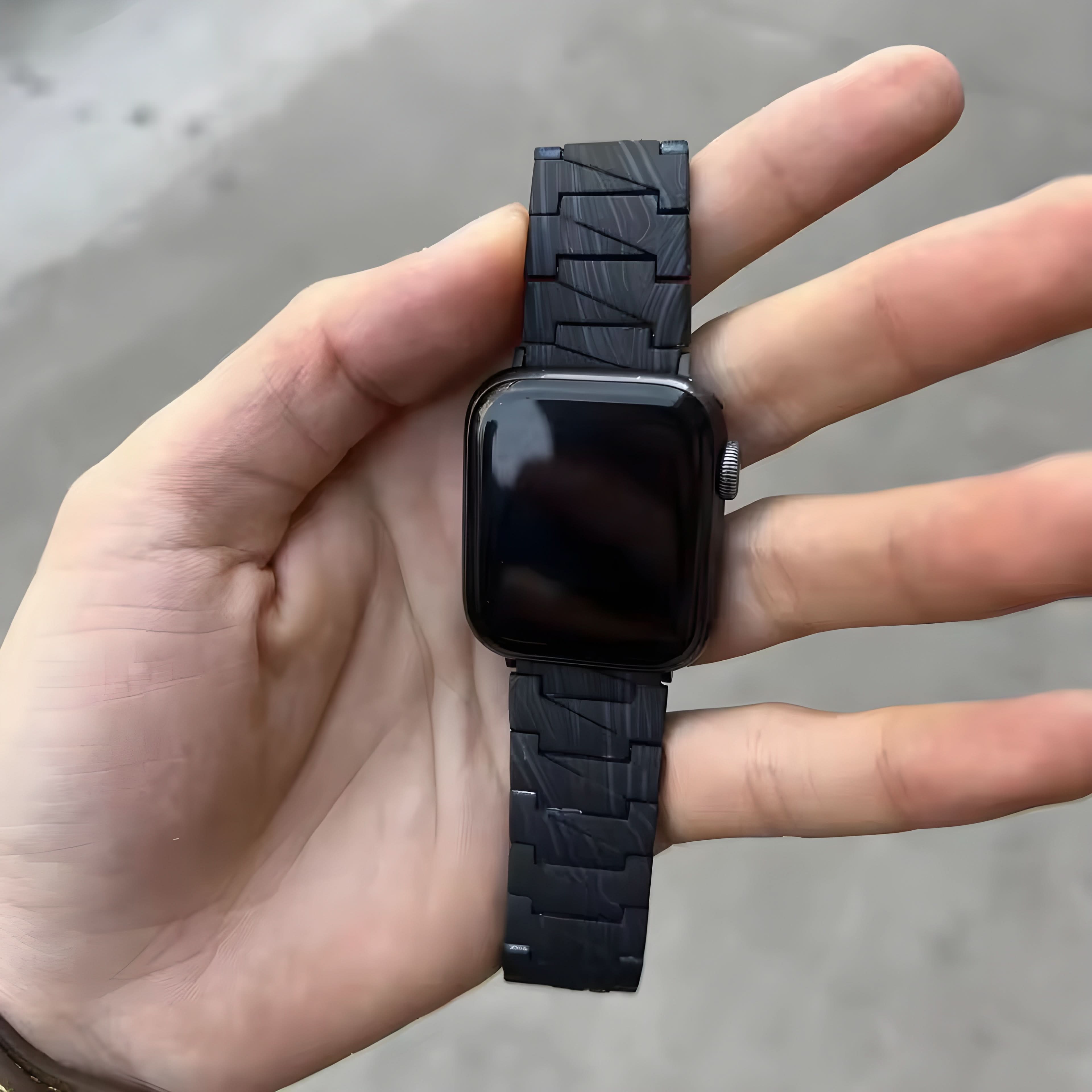 CarbonEdge™ - Premium carbon fiber pattern wristband for Apple Watch (38-49 mm) - For Series 1-11, SE (1st-3rd gen.), Ultra, Ultra 2 & Ultra 3
