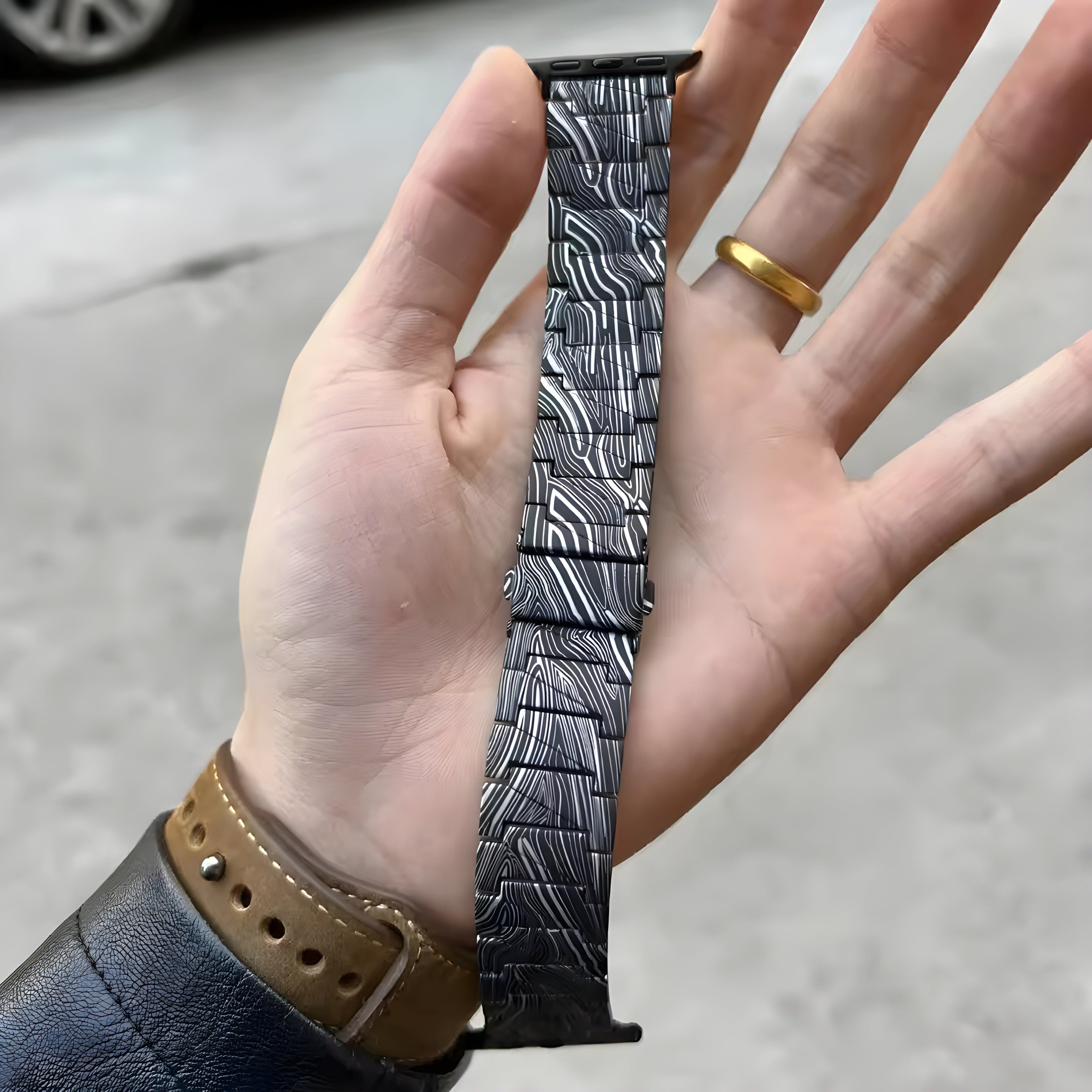 CarbonEdge™ – Premium Kohlefaser-Muster Armband für Apple Watch (Ultra, Series 3–9, SE)