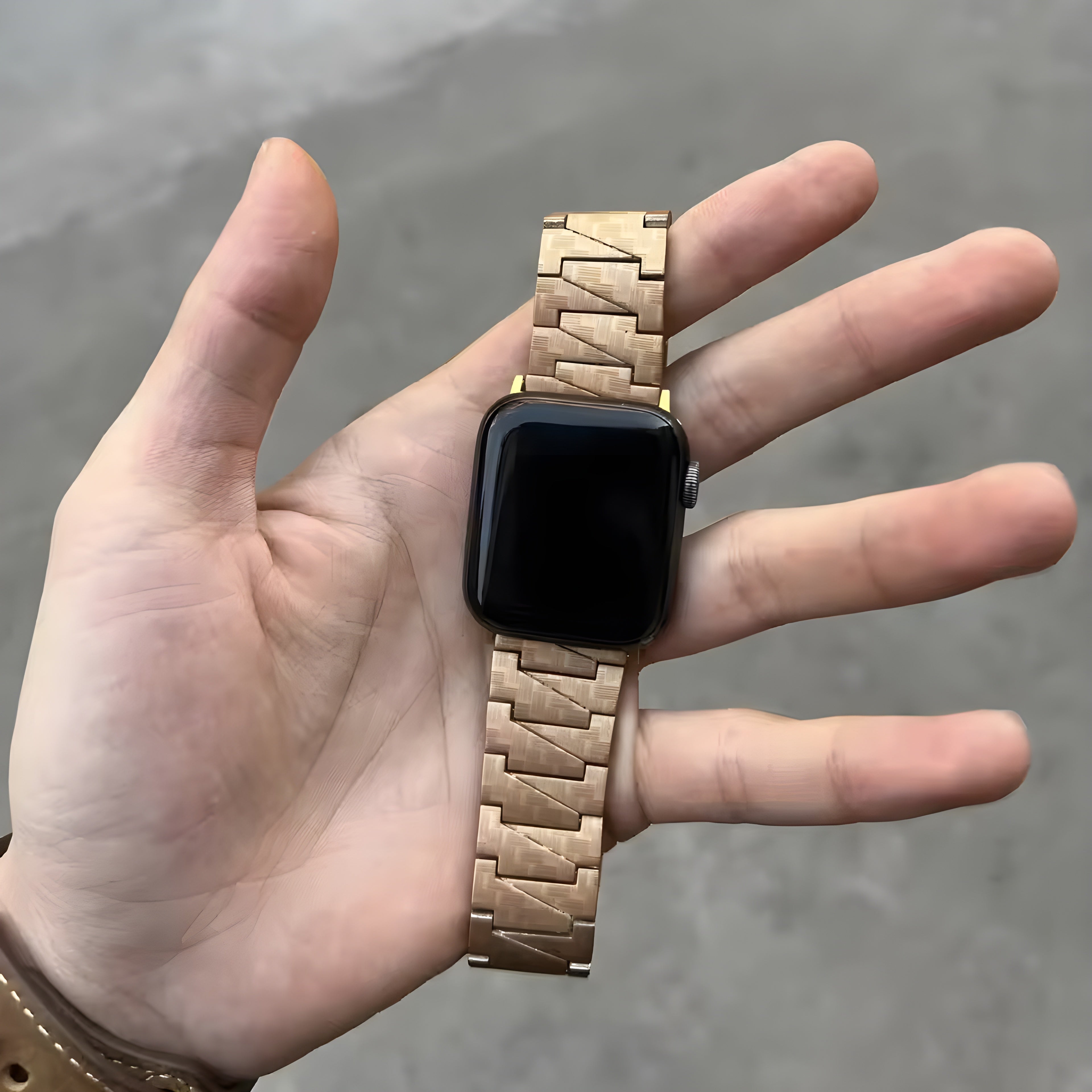 CarbonEdge™ – Premium Kohlefaser-Muster Armband für Apple Watch (Ultra, Series 3–9, SE)
