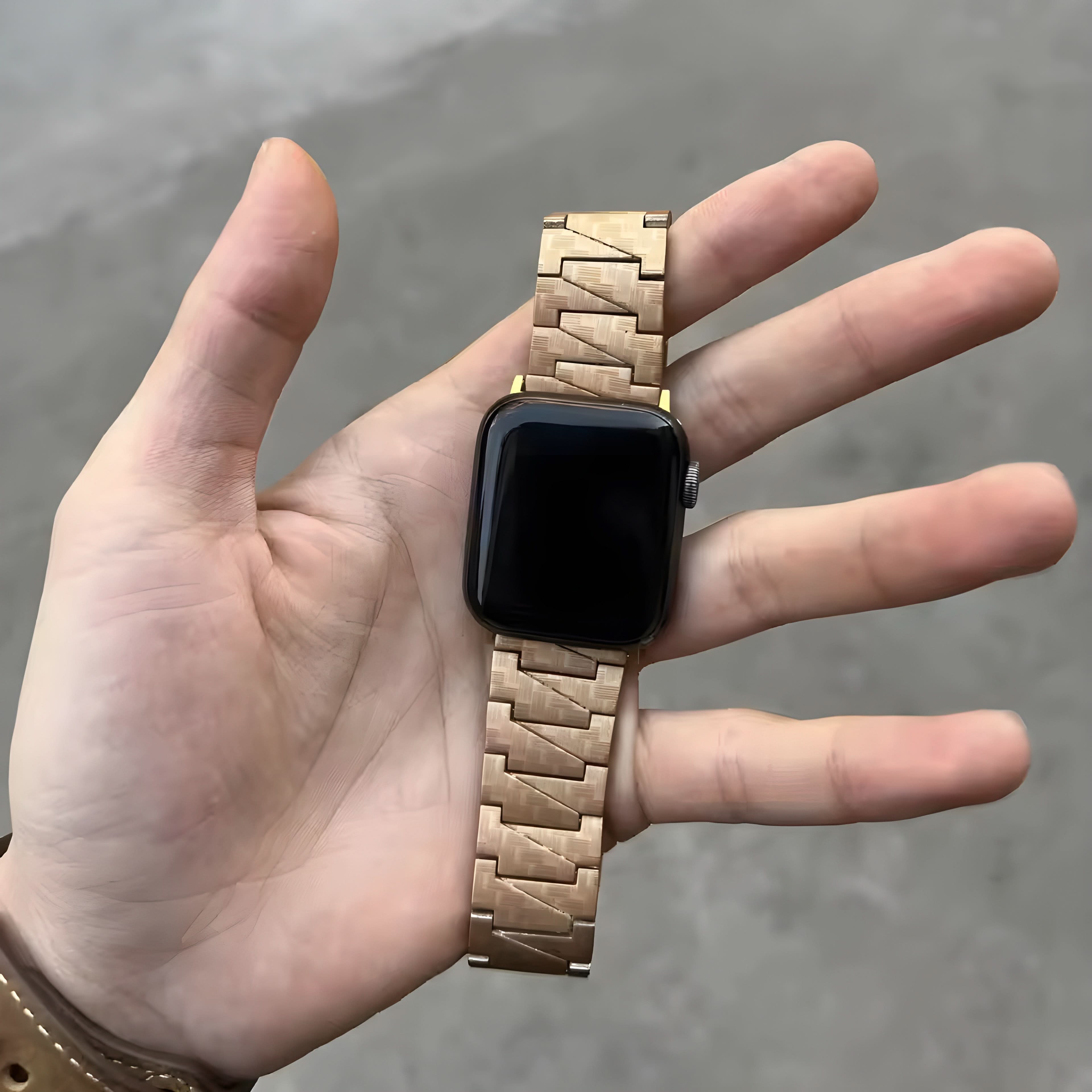 CarbonEdge™ - Premium carbon fiber pattern wristband for Apple Watch (38-49 mm) - For Series 1-11, SE (1st-3rd gen.), Ultra, Ultra 2 & Ultra 3