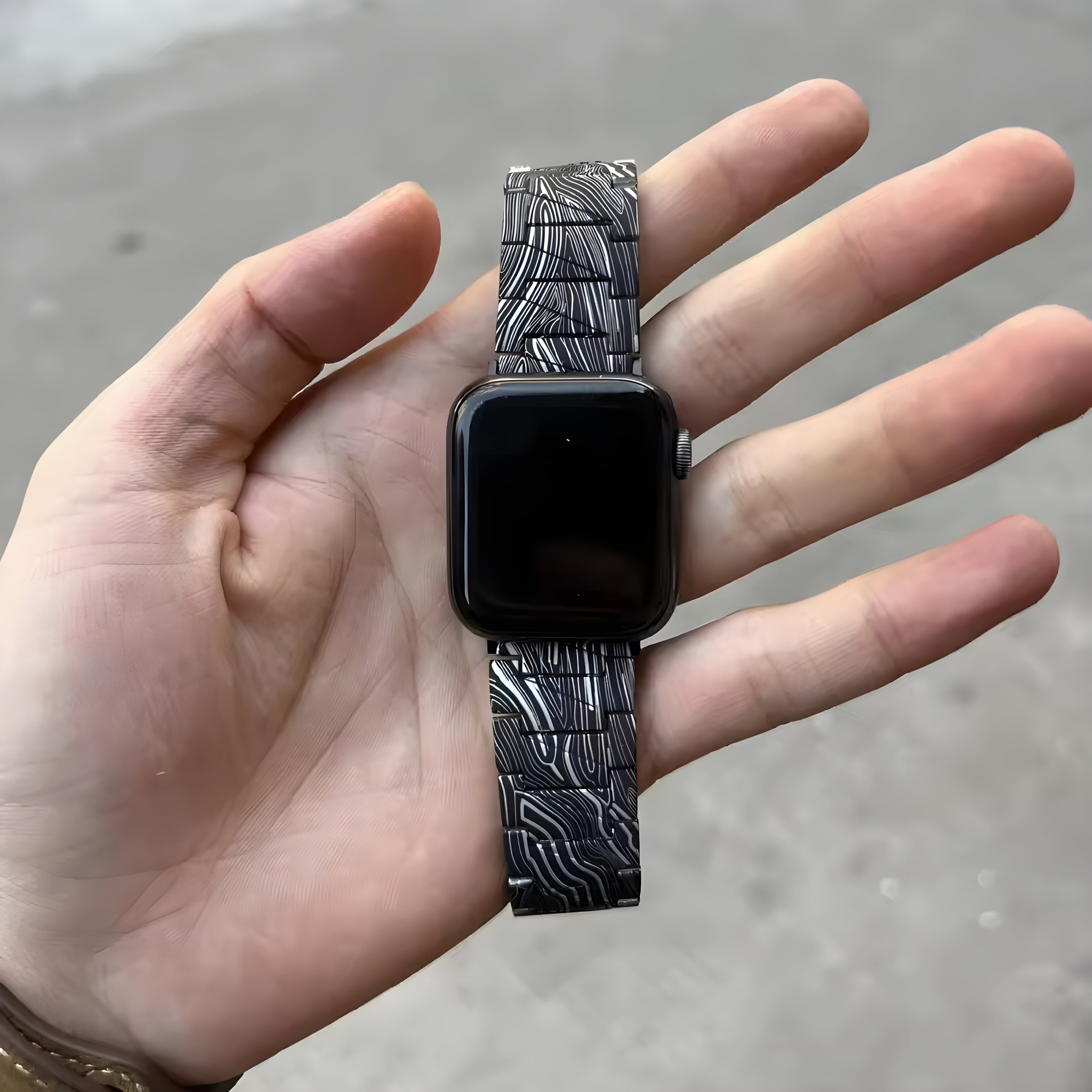 CarbonEdge™ – Premium Kohlefaser-Muster Armband für Apple Watch (Ultra, Series 3–9, SE)