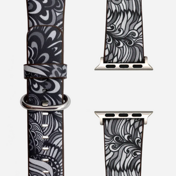 Hippie Kunstleder Armband für Apple Watch – kompatibel mit Series 1–10, SE & Ultra – zweite Ansicht