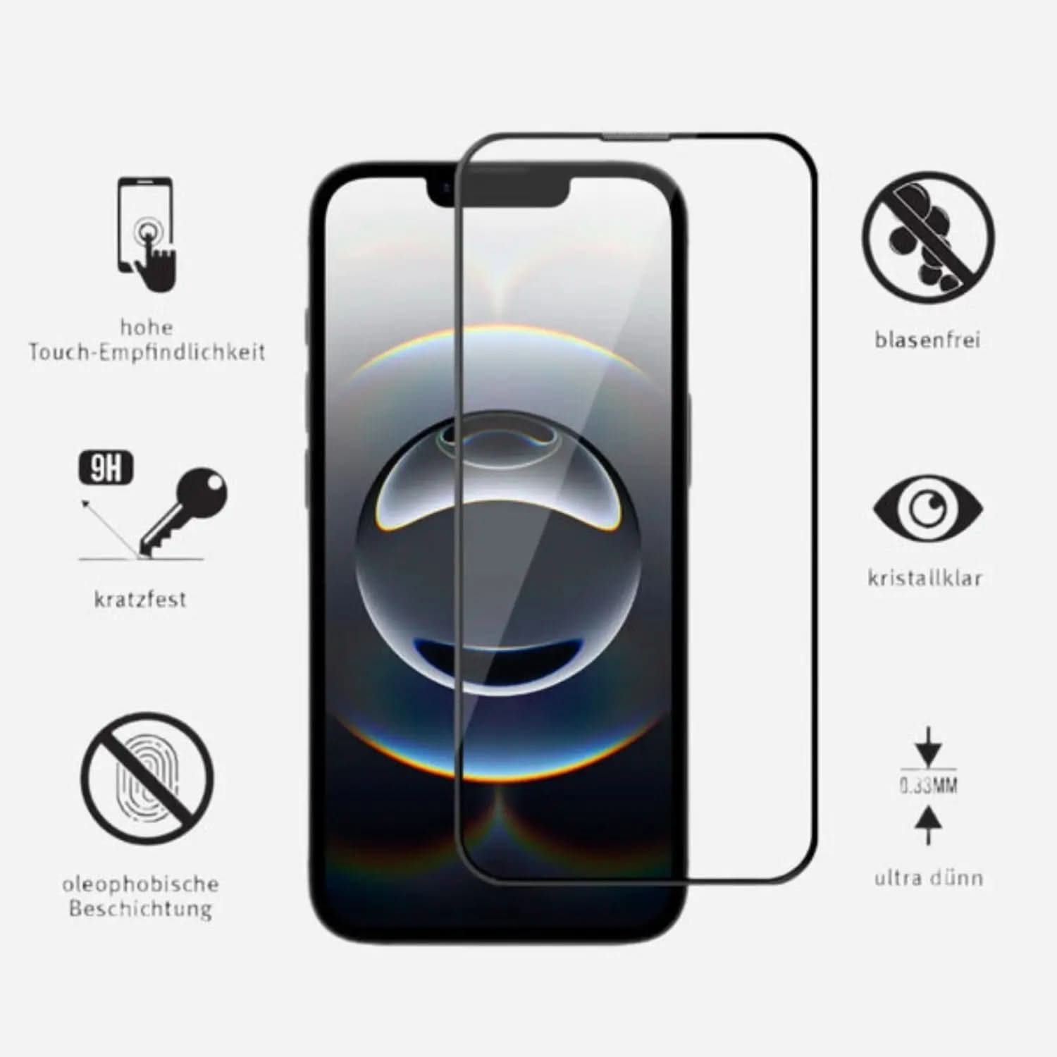 bandkult iPhone 16e Displayschutz GLAS - hüllenfreundlich bandkult