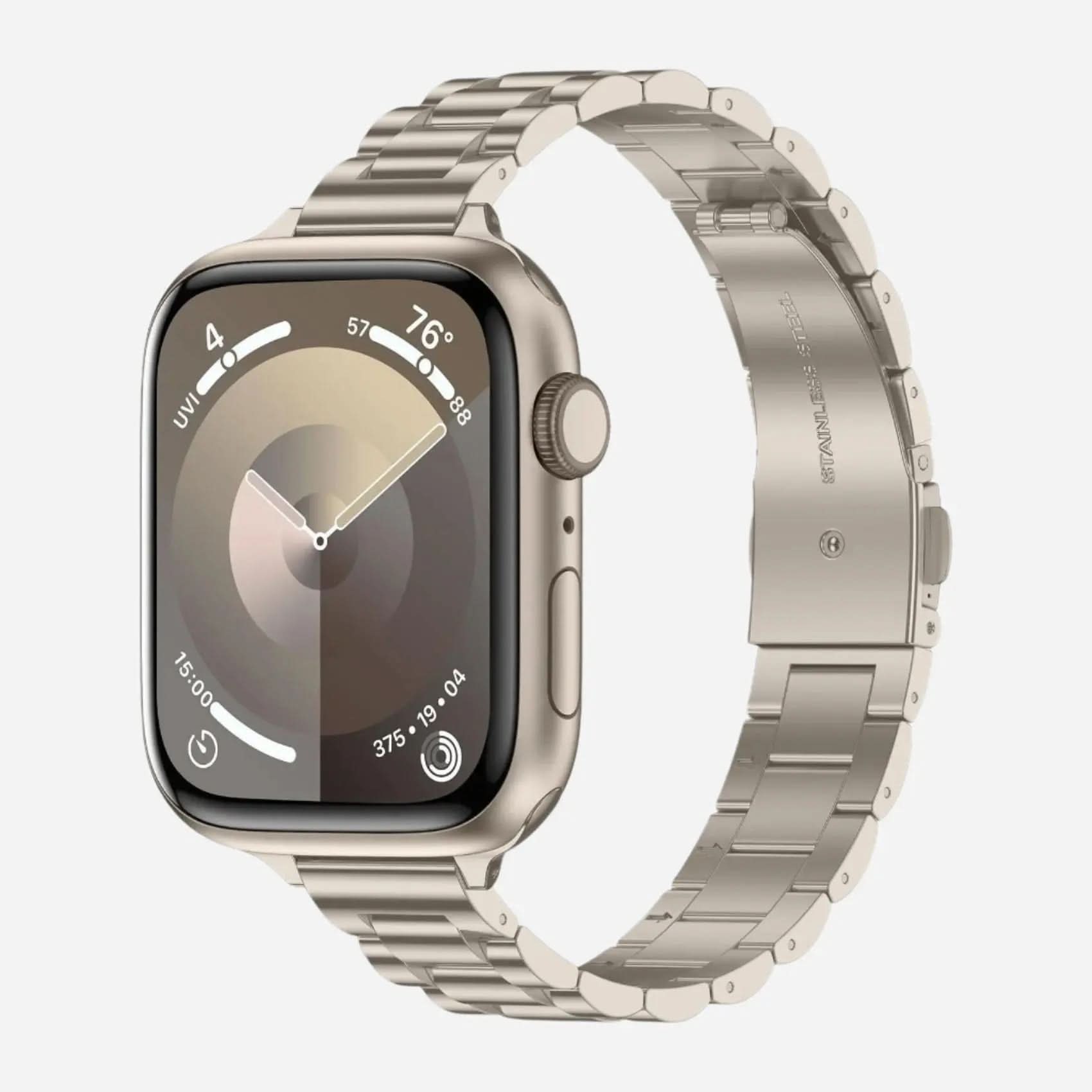 MillesTECband Apple Watch Gliederarmband "Arctica" - Slim MillesTEC