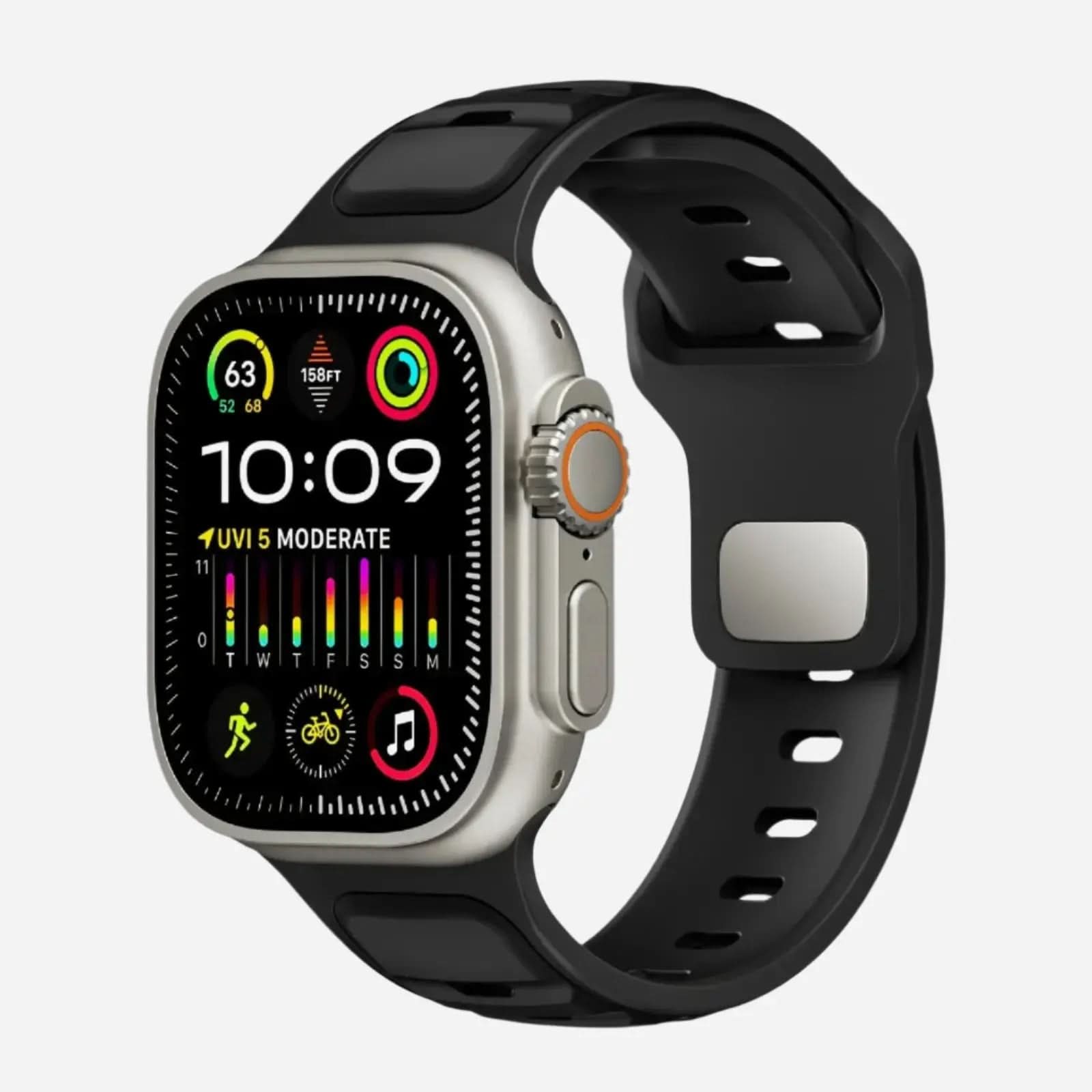 MillesTECband Apple Watch Silikonarmband „Swift“ MillesTEC