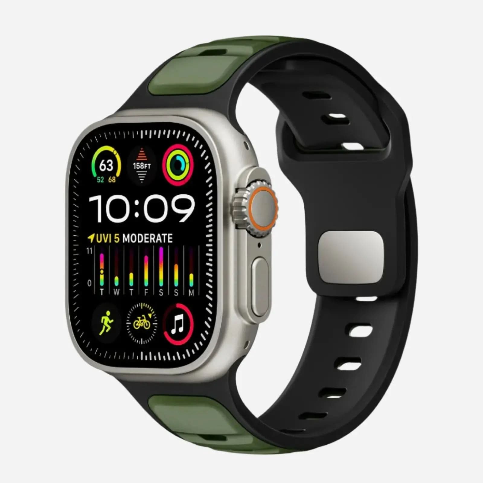 MillesTECband Apple Watch Silikonarmband „Swift“ MillesTEC