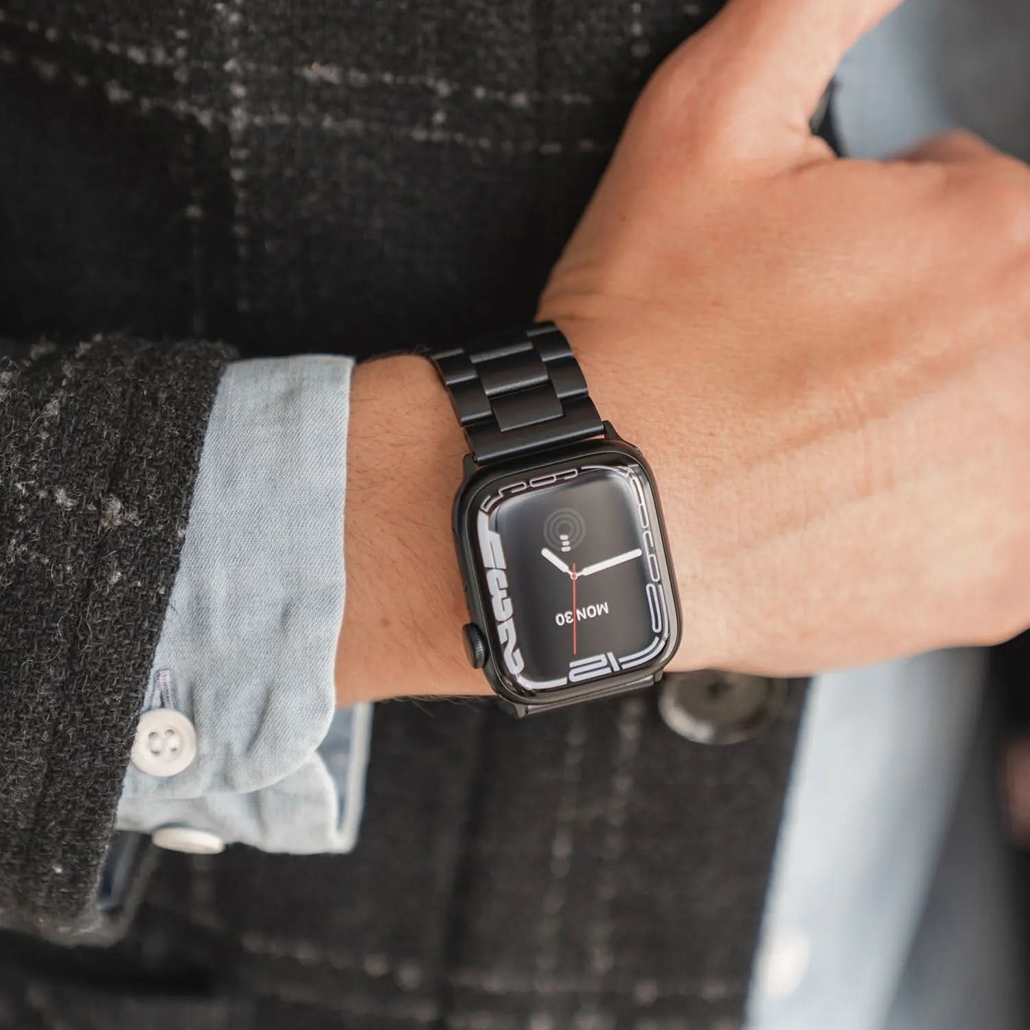 MillesTECband Apple Watch Gliederarmband "Arctica" MillesTEC