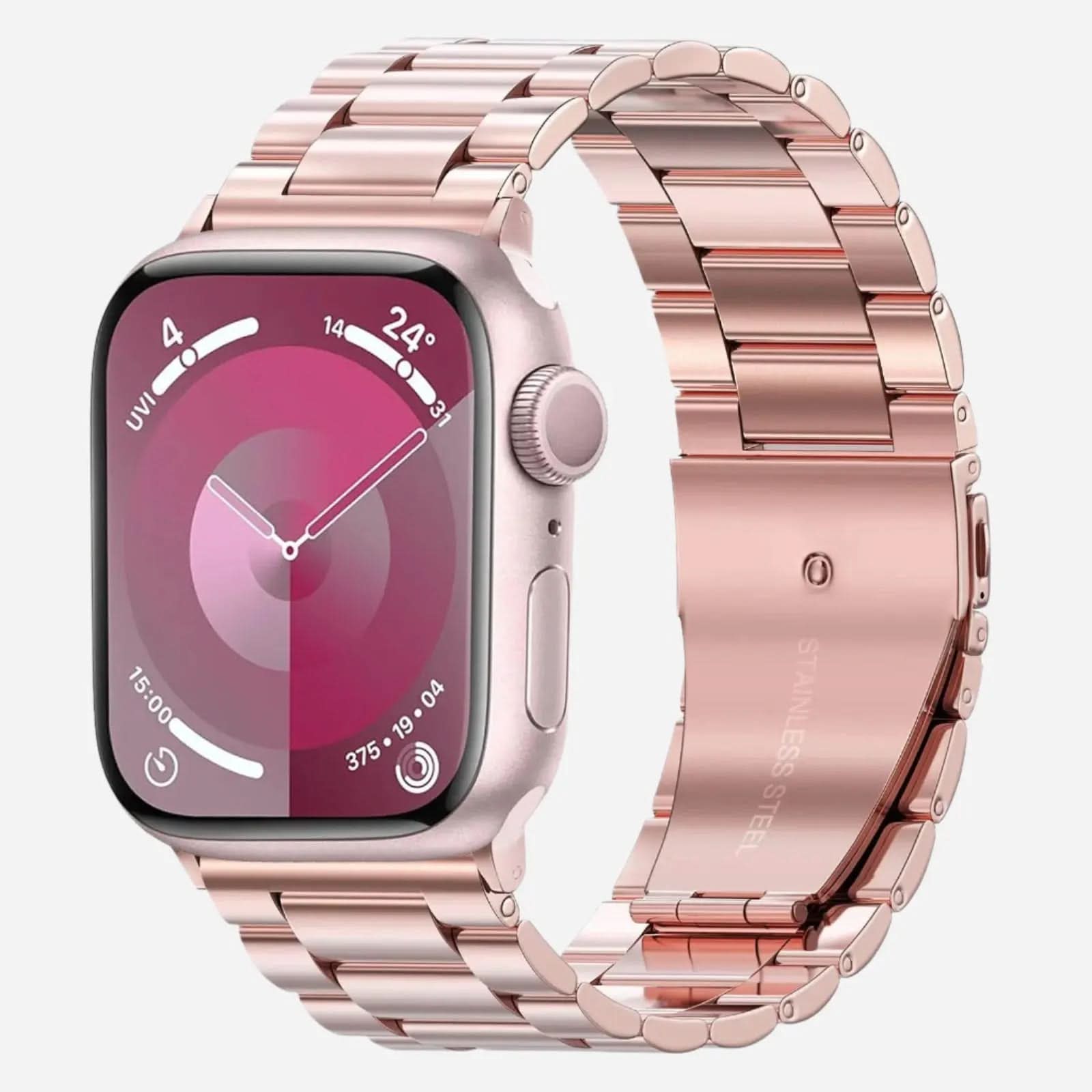 MillesTECband Apple Watch Gliederarmband "Arctica" MillesTEC