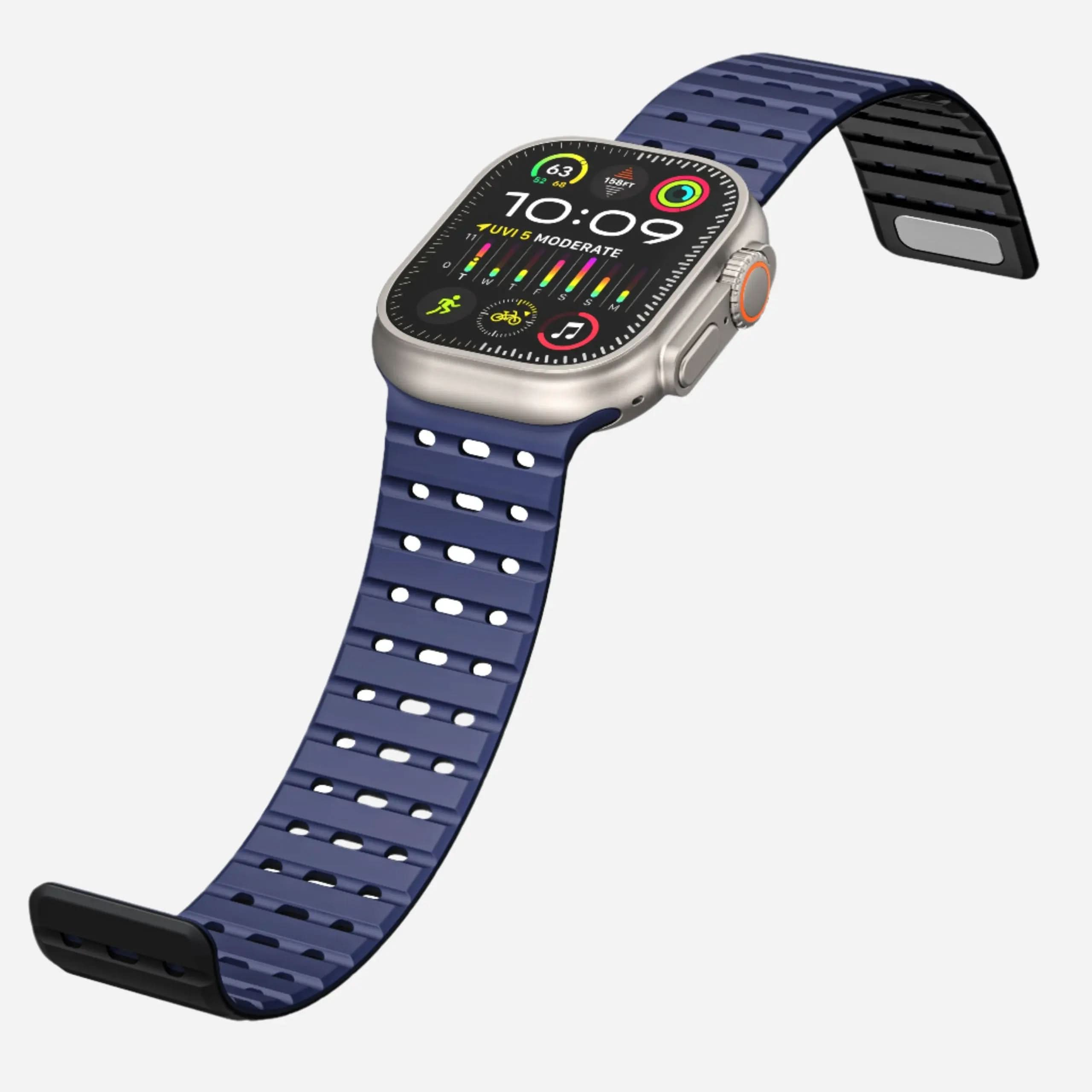 MillesTECband Apple Watch magnetisches Silikonarmband „Power“ MillesTEC