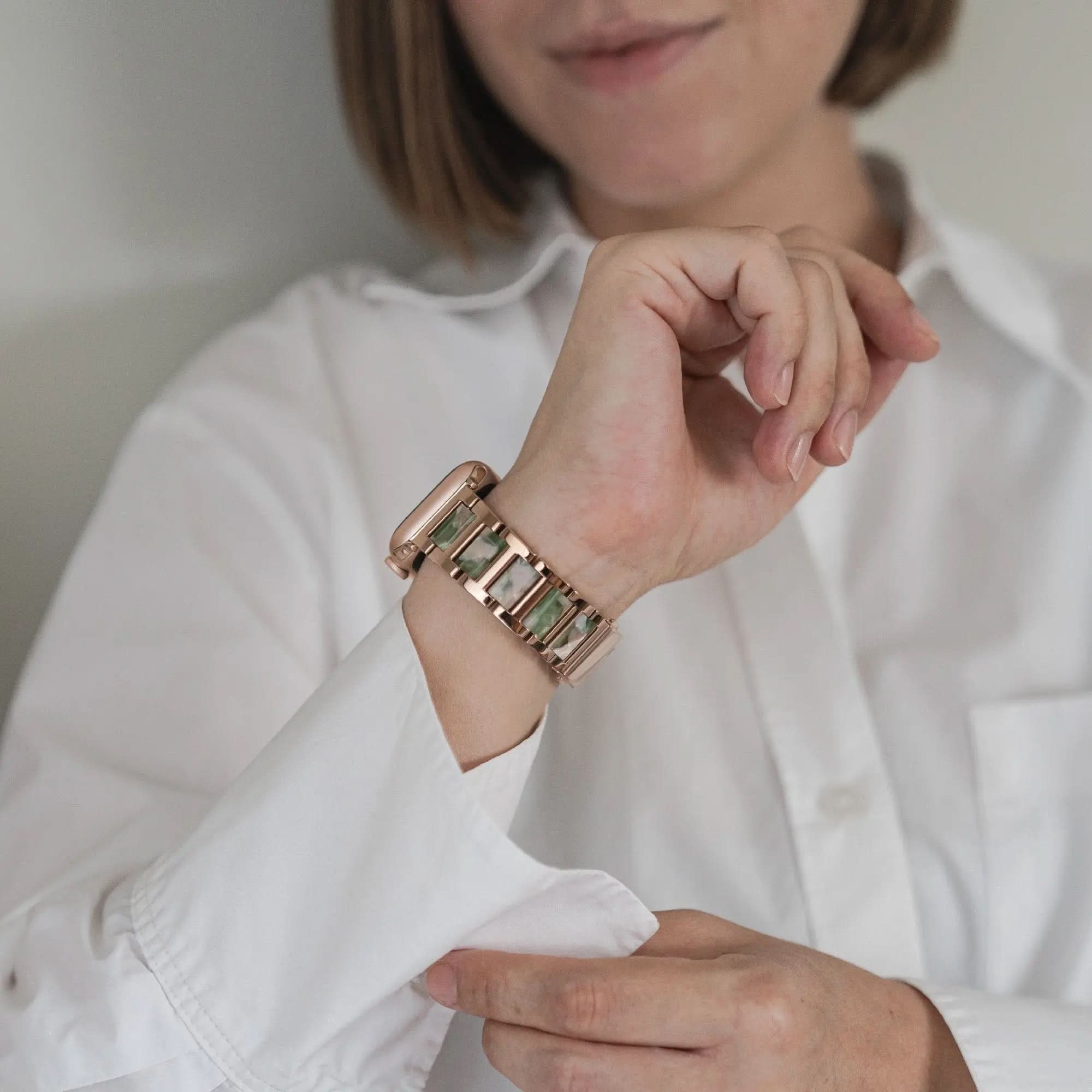 MillesTECband Apple Watch Gliederarmband "Granit" - MillesTEC