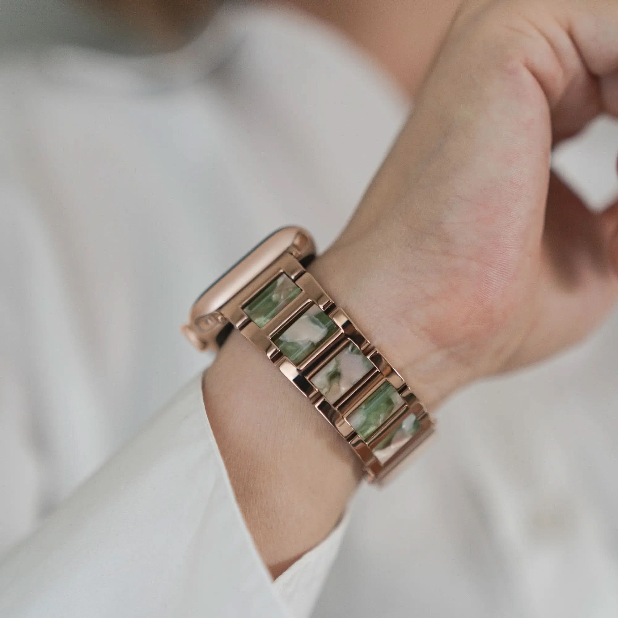 MillesTECband Apple Watch Gliederarmband "Granit" - MillesTEC