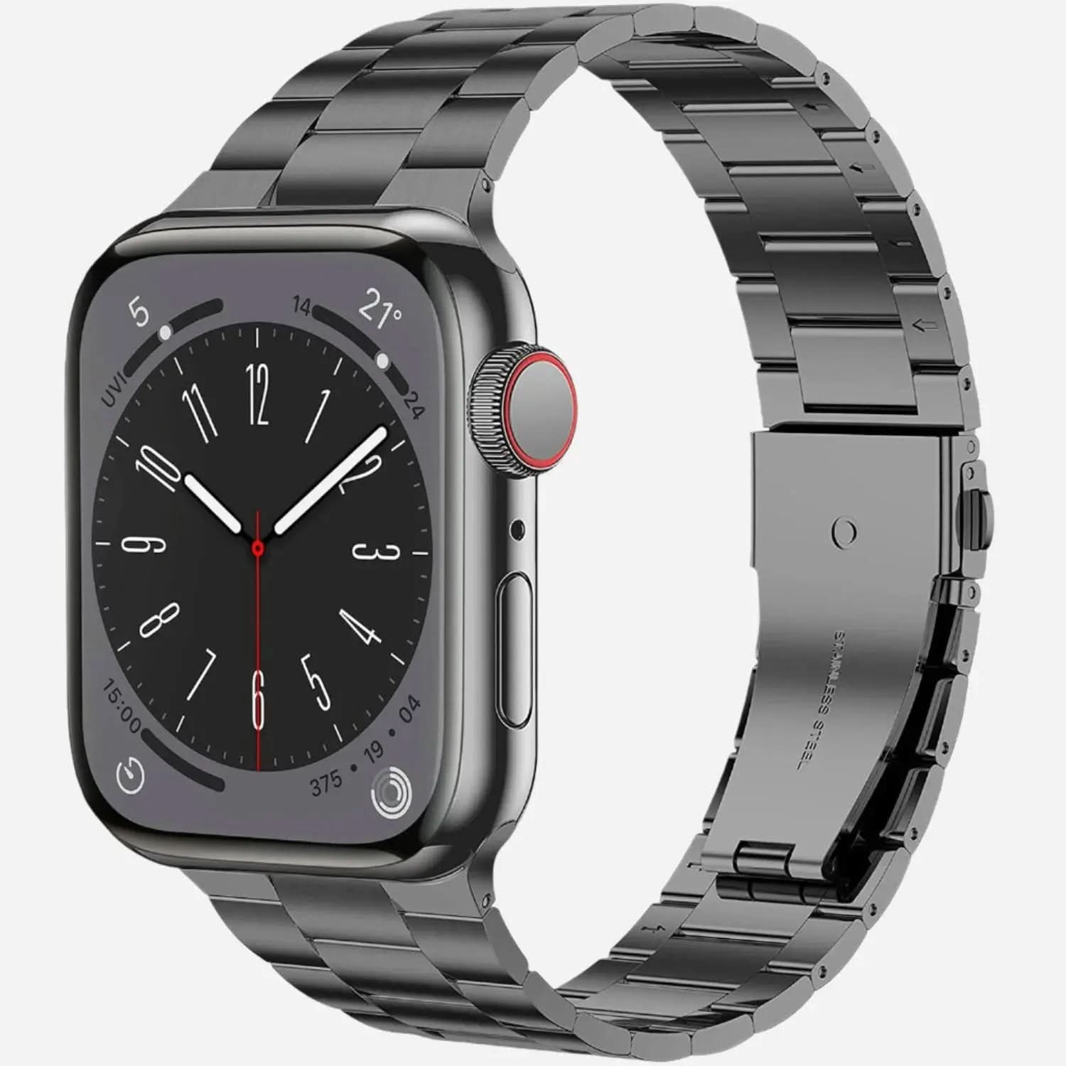 MillesTECband Apple Watch Edelstahl Gliederarmband "Adventure" - MillesTEC