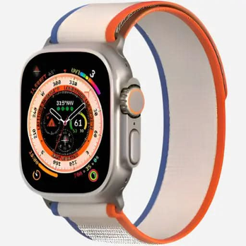 Apple Watch Nylonarmband – Dux Ducis YJ mit Klettverschluss – 38–49 mm | bandkult® – Für Series 1–11, SE (1.–3. Gen.), Ultra, Ultra 2 & Ultra 3