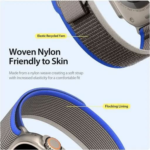 Dux Ducis YJ Nylon Apple Watch Armband Klettverschluss MillesTEC