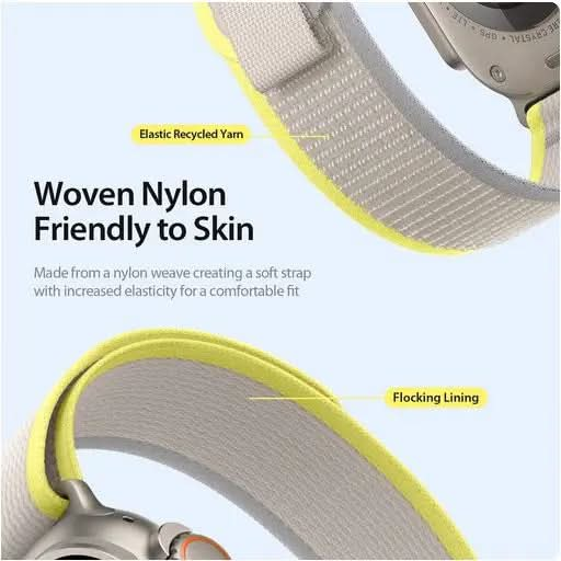 Dux Ducis YJ Nylon Apple Watch Armband Klettverschluss MillesTEC