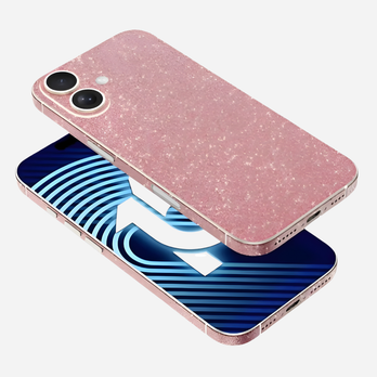 bandkult iPhone 16 Plus Glitzerfolie – zweite Ansicht