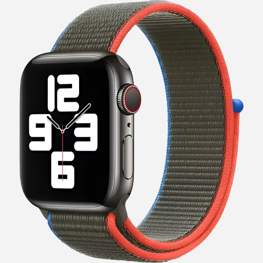 MillesTECband Woven Nylon Apple Watch Armband Klettverschluss MillesTEC
