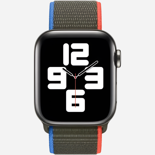 MillesTECband Woven Nylon Apple Watch Armband Klettverschluss MillesTEC