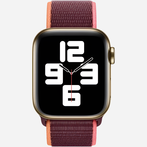 MillesTECband Woven Nylon Apple Watch Armband Klettverschluss MillesTEC
