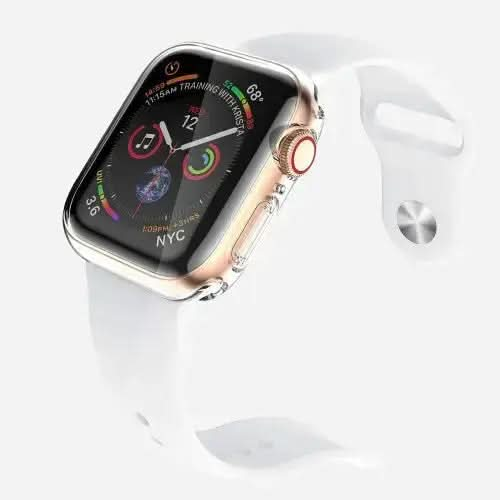 MillesTECbandPRO 360 FULLBODY Case für Apple Watch Series 9, 8 und 7 - 41 mm - Transparent - MillesTEC