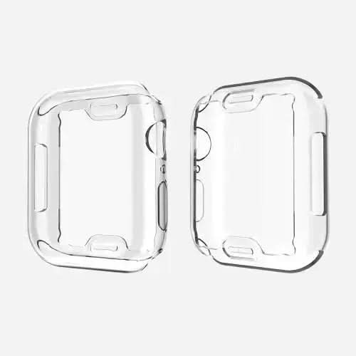 MillesTECbandPRO 360 FULLBODY Case für Apple Watch Series 9, 8 und 7 - 41 mm - Transparent - MillesTEC