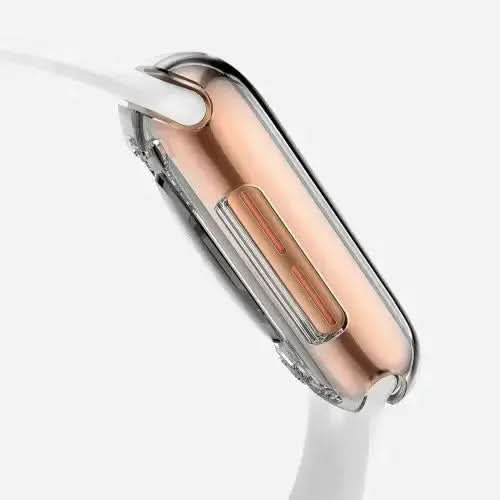 MillesTECbandPRO 360 FULLBODY Case für Apple Watch Series 9, 8 und 7 - 41 mm - Transparent - MillesTEC