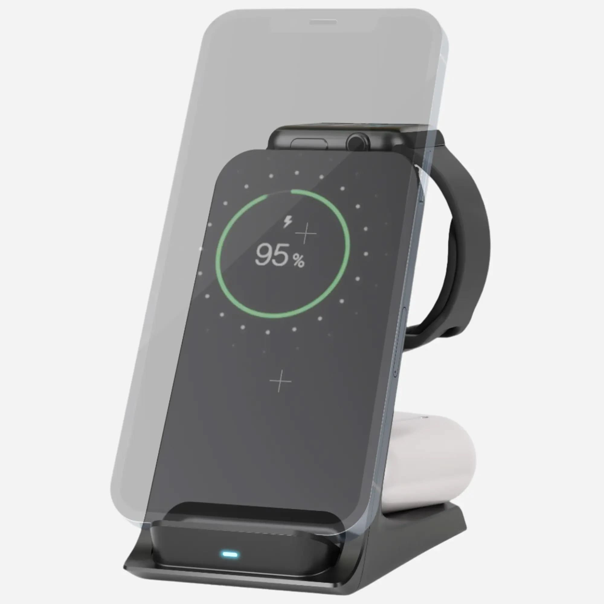3in1 Ladestation für iPhone, Apple Watch und AirPods - MillesTEC-