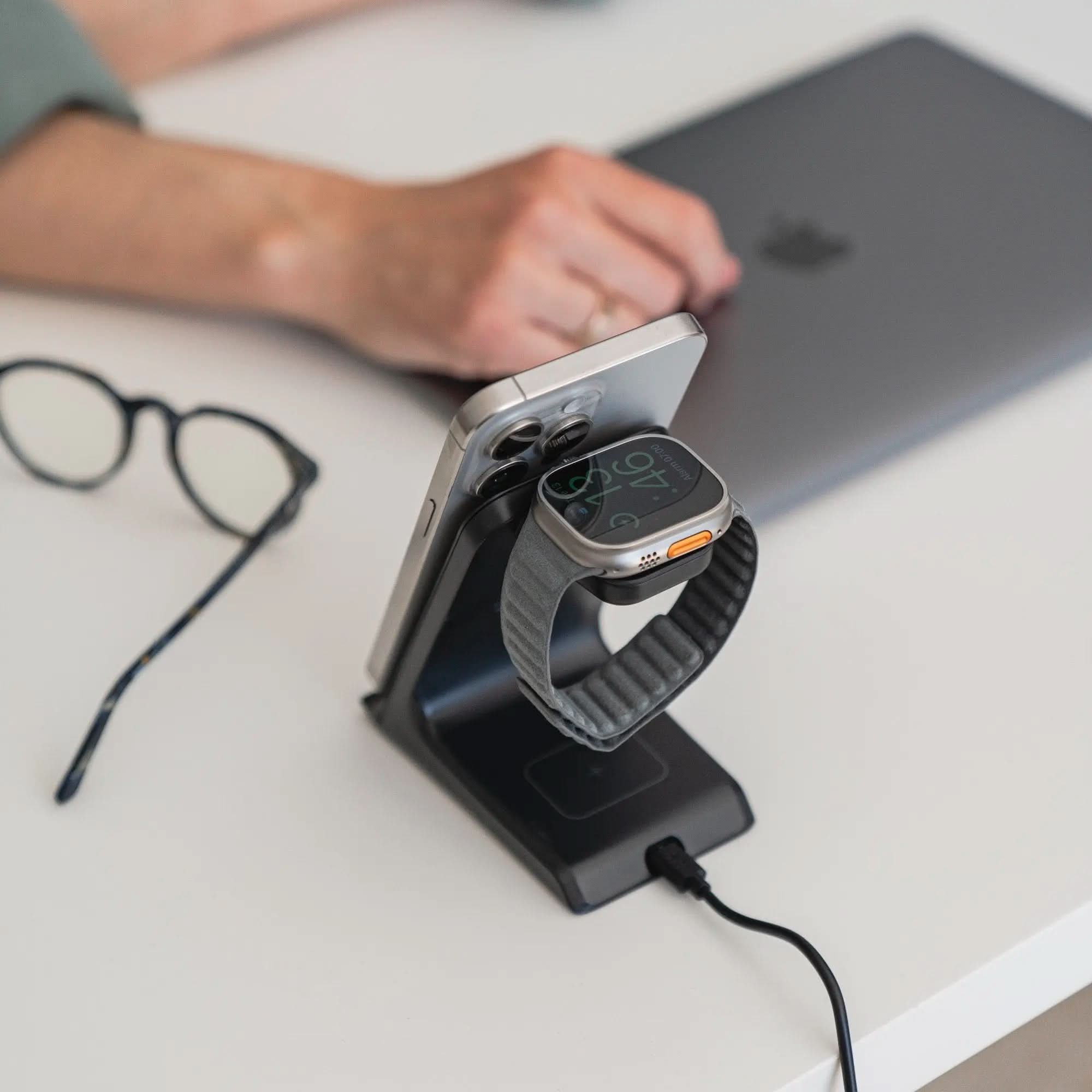 3in1 Ladestation für iPhone, Apple Watch und AirPods - MillesTEC-