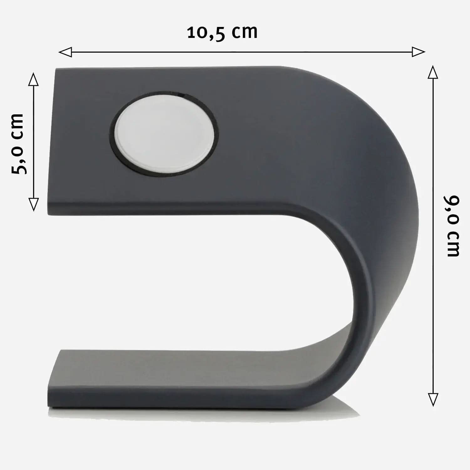 MillesTECband Aluminium Apple Watch Ständer schwarz MillesTEC