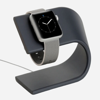 bandkult Aluminium Apple Watch Ständer schwarz – zweite Ansicht