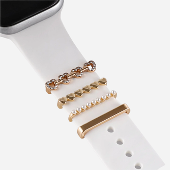 bandkult Apple Watch Charms "Diamond Hearts" - Gold