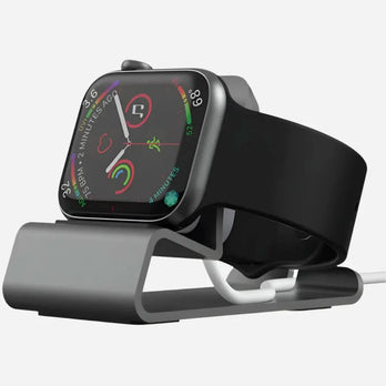 bandkult Apple Watch Ladestation aus Aluminium - Space Grau