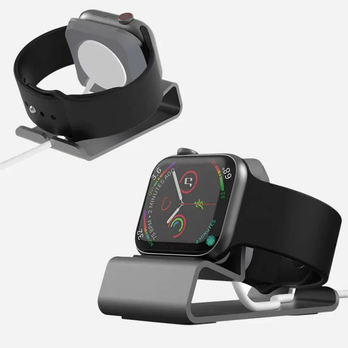 bandkult Apple Watch Ladestation aus Aluminium - Space Grau – zweite Ansicht