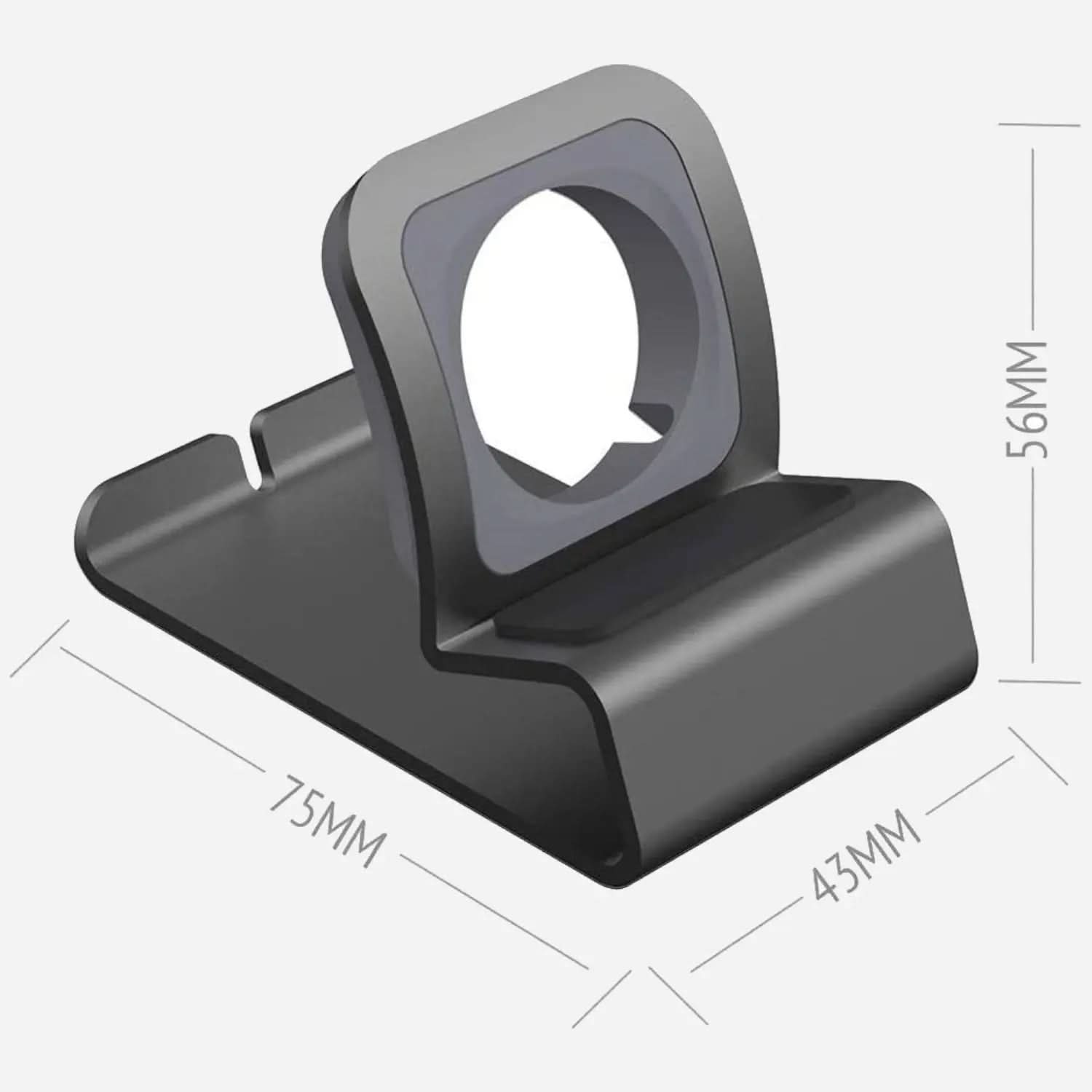 MillesTECband Apple Watch Ladestation aus Aluminium - Space Grau - MillesTEC