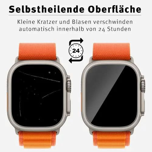 MilesTEC Apple Watch Ultra 49 mm Full Protection Schutzfolie - 2er Set - MillesTEC