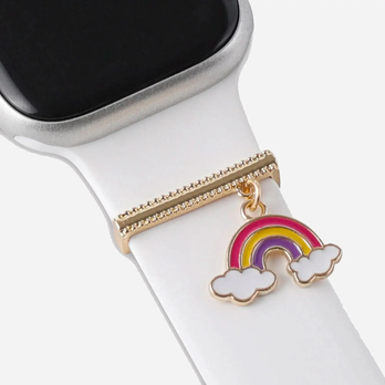 bandkult Apple Watch Charms "Rainbow Clouds" - Gold