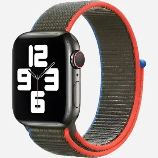 bandkult Woven Nylon Apple Watch Armband Klettverschluss bandkult