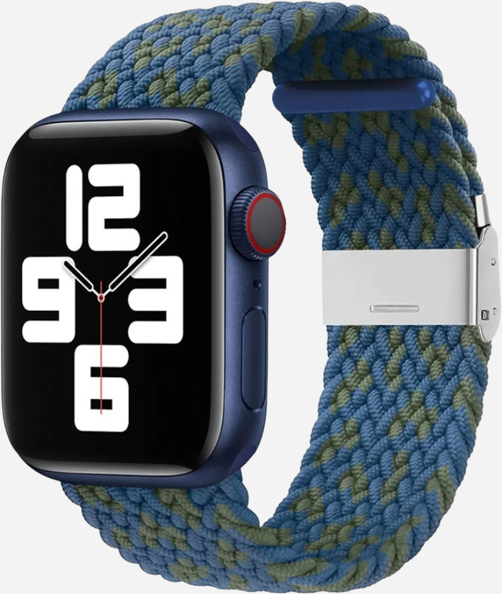 MillesTECband Braided Nylon Apple Watch Armband Klappschließe - 49/46/45/44 mm - Rainbow MillesTEC