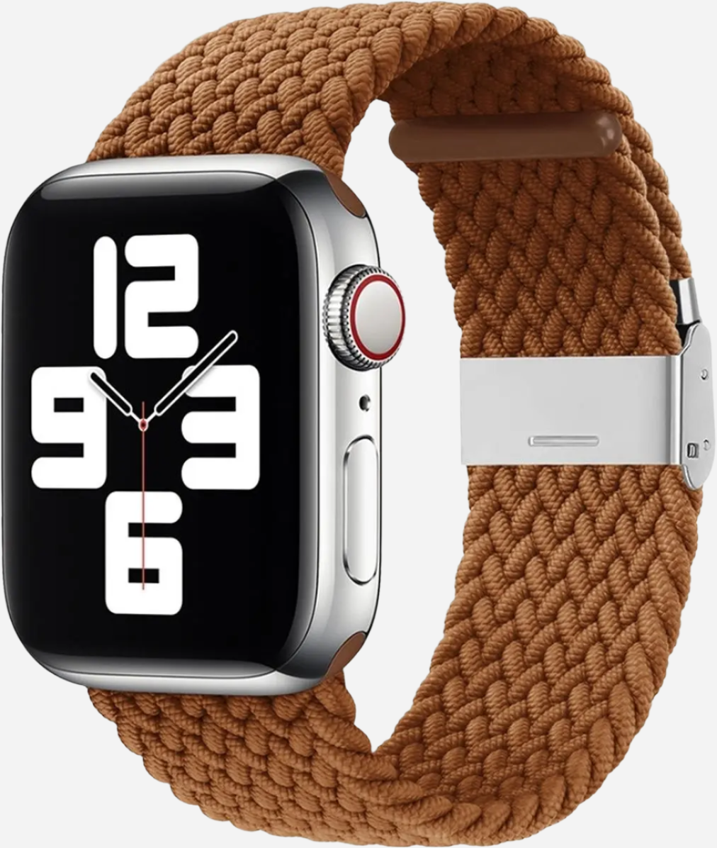 MillesTECband Braided Nylon Apple Watch Armband Klappschließe - 49/46/45/44 mm - Rainbow MillesTEC