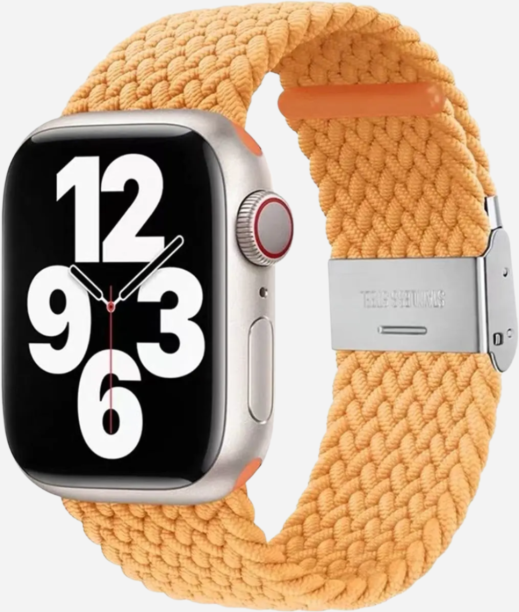 MillesTECband Braided Nylon Apple Watch Armband Klappschließe - 49/46/45/44 mm - Rainbow MillesTEC