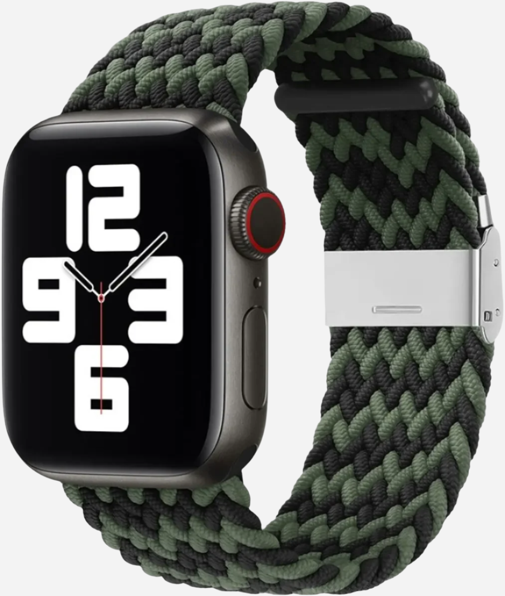 MillesTECband Braided Nylon Apple Watch Armband Klappschließe - 49/46/45/44 mm - Rainbow MillesTEC