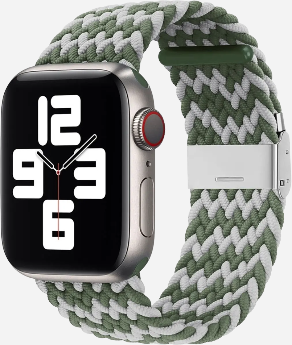 MillesTECband Braided Nylon Apple Watch Armband Klappschließe - 49/46/45/44 mm - Rainbow MillesTEC