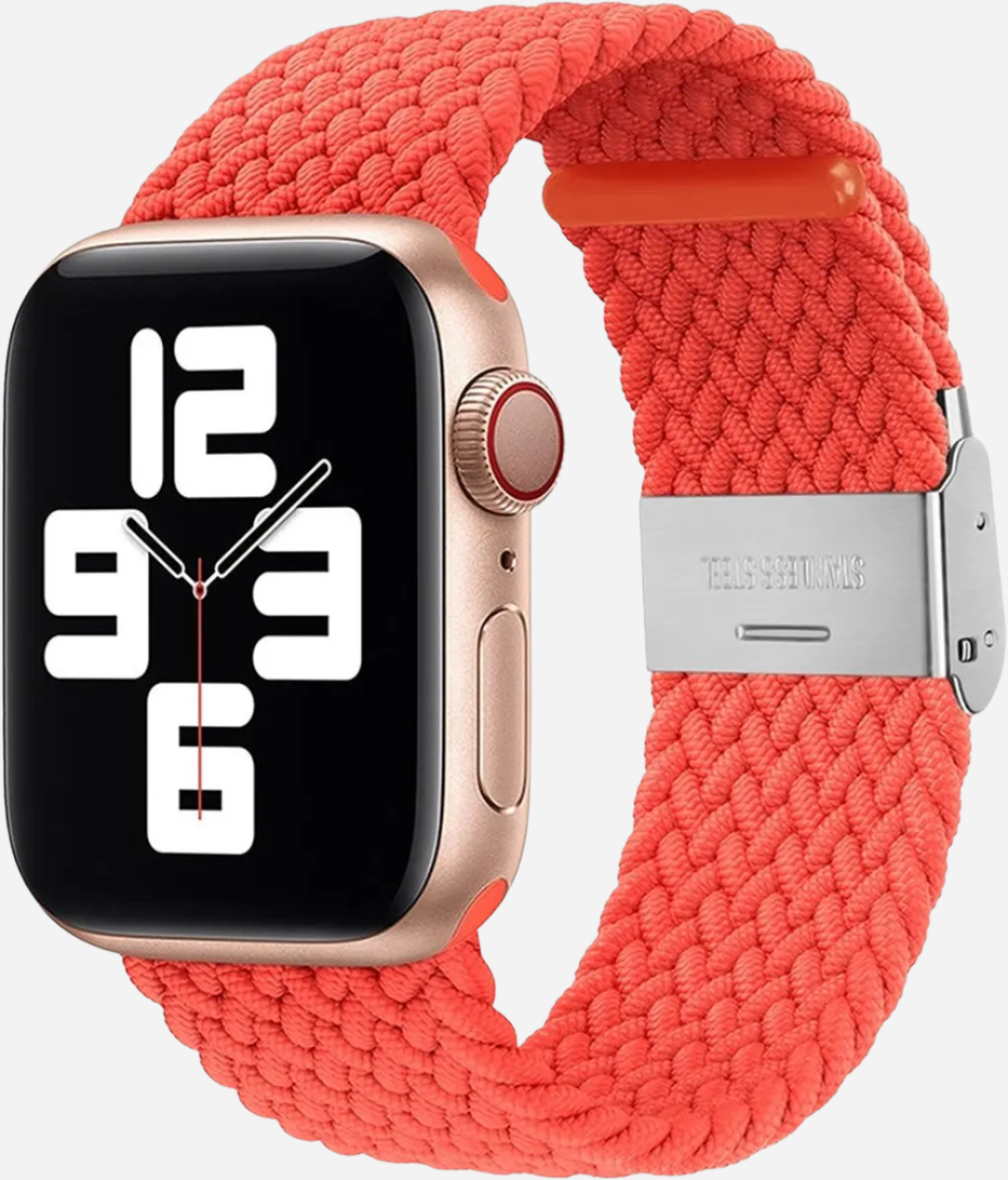 MillesTECband Braided Nylon Apple Watch Armband Klappschließe - 49/46/45/44 mm - Rainbow MillesTEC