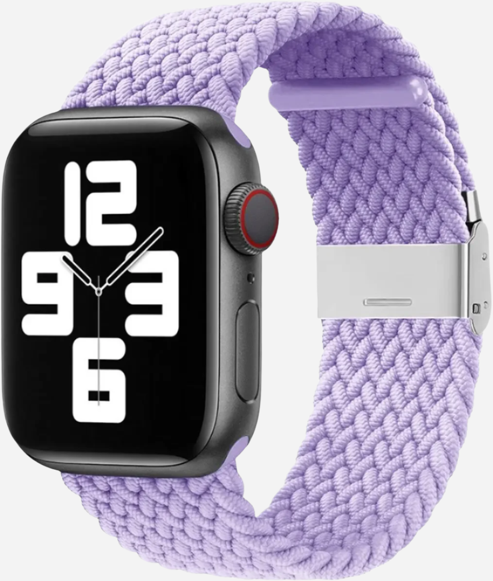 MillesTECband Braided Nylon Apple Watch Armband Klappschließe - 49/46/45/44 mm - Rainbow MillesTEC