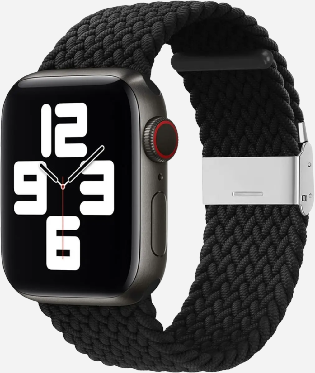 MillesTECband Braided Nylon Apple Watch Armband Klappschließe - 49/46/45/44 mm - Rainbow MillesTEC