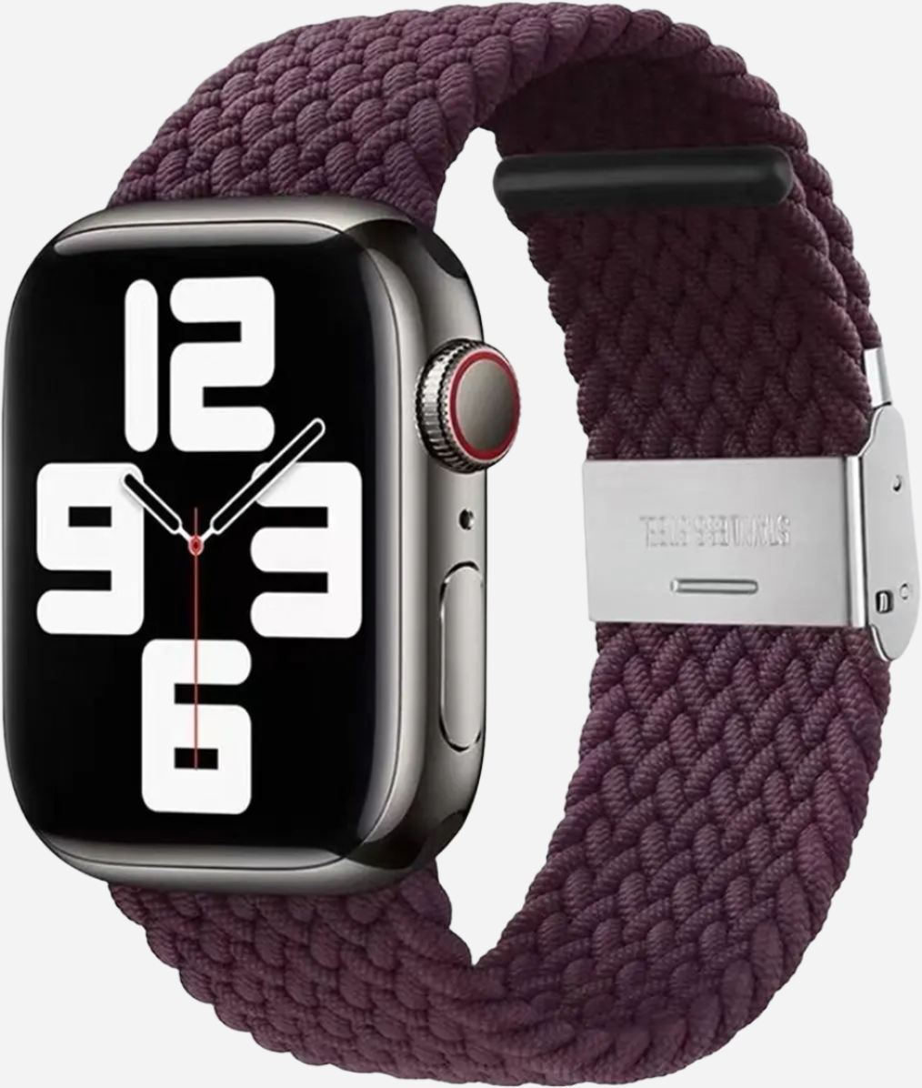 MillesTECband Braided Nylon Apple Watch Armband Klappschließe - 49/46/45/44 mm - Rainbow MillesTEC