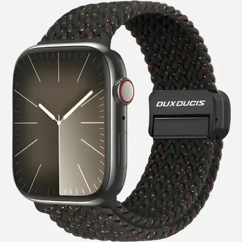 Apple Watch Armband 44–49 mm – Dux Ducis Mixture Pro Nylon mit Magnetverschluss | Schwarz